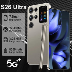S25 Ultra Smart Android 14 5G Cell Phone with 8000MAH 16GB+1TB Memory Dual Core CPU