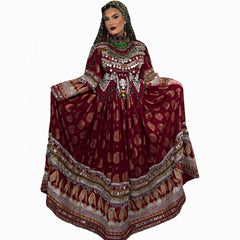 2026 New Designs Afghani Dresses for Women's Frock Sets Breathable Multicolor Long Length Custom Sizes Wedding Party Wear Adults