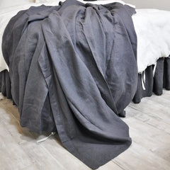 100% Pure Linen Bed Sheet Ultimate Comfort Elegance Flat Sheet Natural Eco-Friendly Breathable Durable Queen California King