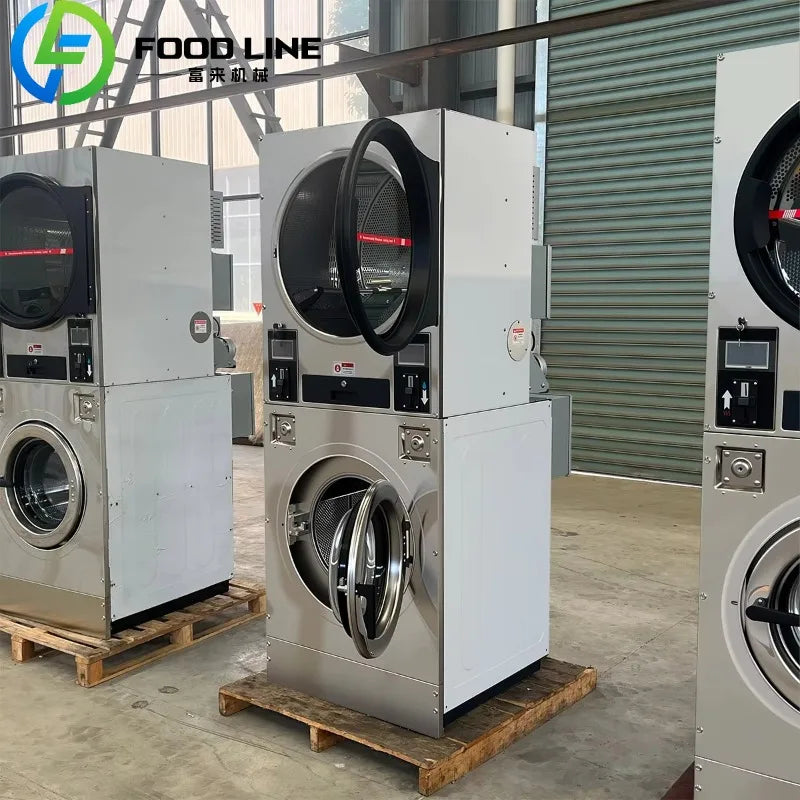 Best Quality Washing and Dryer Machine up Dryer Down Washing Coin-Operated Washing Machine for Laundromat School