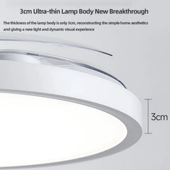Silent Electric Fan with LED Lamp Smart Remote