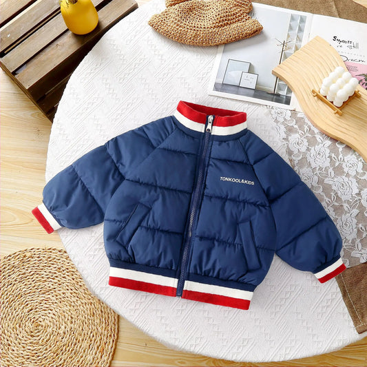Kids Clothes Children's Jacket Coat Clothing Boy Girl Hooded Thicken Velvet Lining Keep Warm Down Jacket Children Clothing