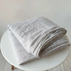 100% French Pure Linen Sheet(1 Piece), Breathable, Soft and Durable Pure Linen Sheet, Anti-Tear Linen Bed Sheets for All Seasons