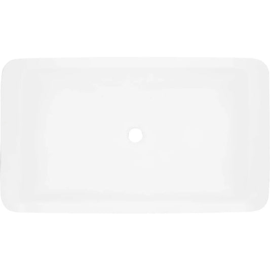 289330 Alanna 31" Resin Vessel Bathroom Sink - White