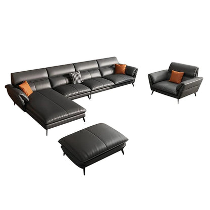 Modern Minimalist Living Room Leather Sofa for Living Room set Combination