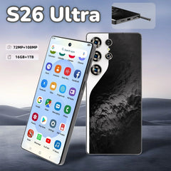 5G Dual Sim S26 Business Smart Cell Phone Ultra HD Display and 108MP Rear Camera Supports CDMA LTE with Octa Deca Core CPUs