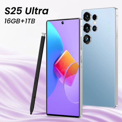 Advanced 5G S25 Ultra Smart Cell Phone HD Screen 108MP Rear Camera Deca Core MTK 108MP Processor Dual 16GB CDMA LTE
