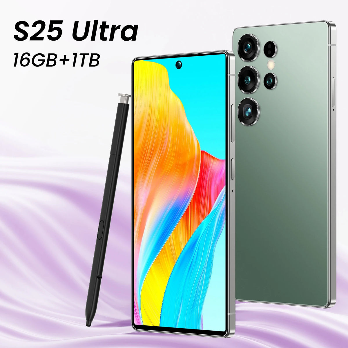 Advanced 5G S25 Ultra Smart Cell Phone HD Screen 108MP Rear Camera Deca Core MTK 108MP Processor Dual 16GB CDMA LTE