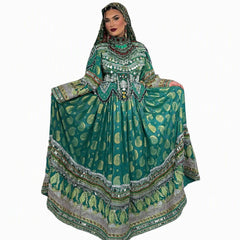 2026 New Designs Afghani Dresses for Women's Frock Sets Breathable Multicolor Long Length Custom Sizes Wedding Party Wear Adults