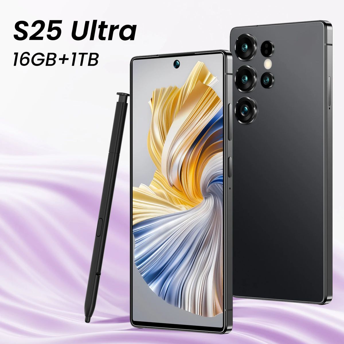 Advanced 5G S25 Ultra Smart Cell Phone HD Screen 108MP Rear Camera Deca Core MTK 108MP Processor Dual 16GB CDMA LTE