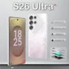 5G Dual Sim S26 Business Smart Cell Phone Ultra HD Display and 108MP Rear Camera Supports CDMA LTE with Octa Deca Core CPUs