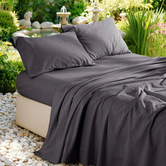 100% French Pure Linen Sheet(1 Piece), Breathable, Soft and Durable Pure Linen Sheet, Anti-Tear Linen Bed Sheets for All Seasons