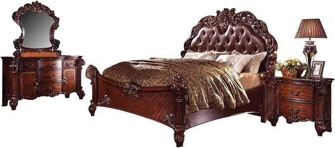 Vendome Bedroom Set with King Bed, Nightstand,