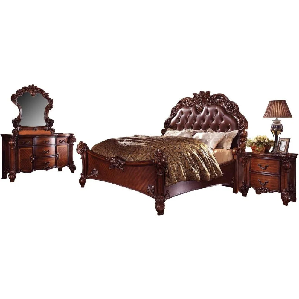 Vendome Bedroom Set with King Bed, Nightstand,