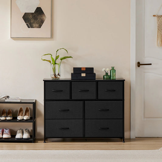 JHK Desser For Bedroom With 7 Fabric Drawers Organizer Storage Closet