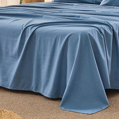100% French Pure Linen Sheet(1 Piece), Breathable, Soft and Durable Pure Linen Sheet, Anti-Tear Linen Bed Sheets for All Seasons