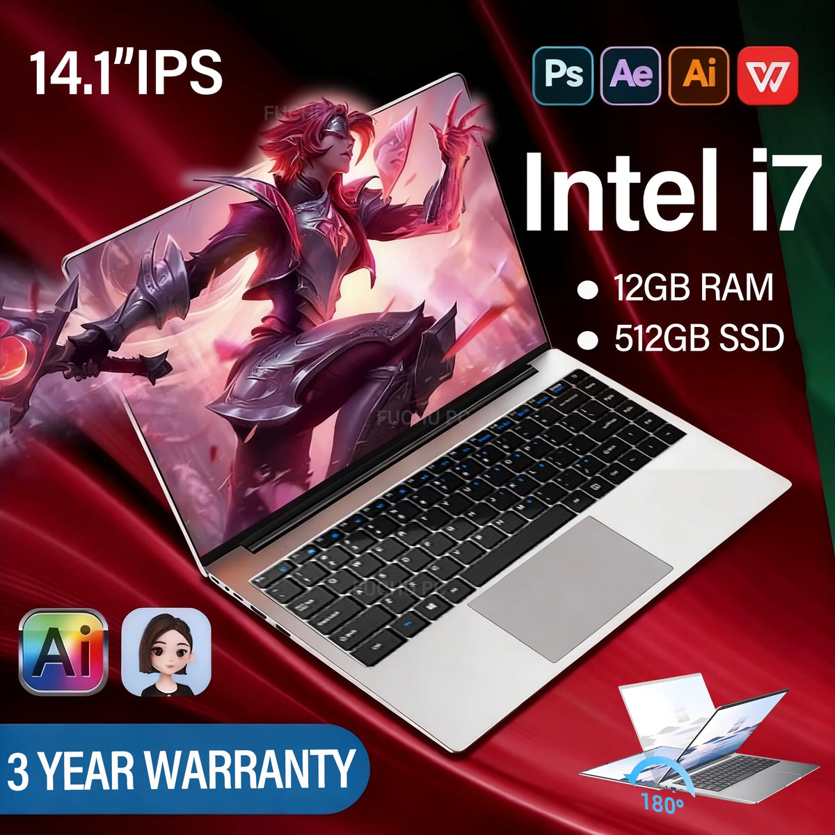 14.1“ Office Laptop Windows11 Notebook Laptop