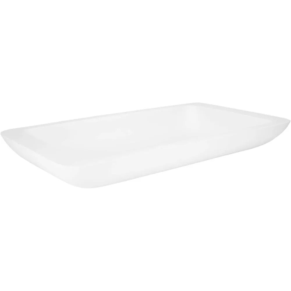 289330 Alanna 31" Resin Vessel Bathroom Sink - White
