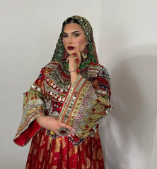 2026 New Designs Afghani Dresses for Women's Frock Sets Breathable Multicolor Long Length Custom Sizes Wedding Party Wear Adults