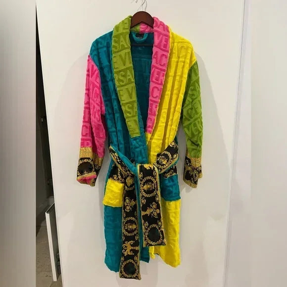 Luxury Plush Unisex Bathrobe with Sash Pockets