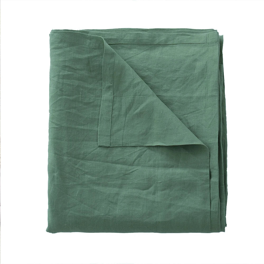Pure 100% Linen Flat Sheet Moisture Absorbent All Season Linen Bed Sheet Various Sizes Solid Color 1 Piece Linen Flat Sheet Only