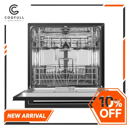 14 Sets Built In Dishwasher Stainless Steel Automatic PTC Hot Air Drying Kitchen Appliance Embedded Dish Washing Machine