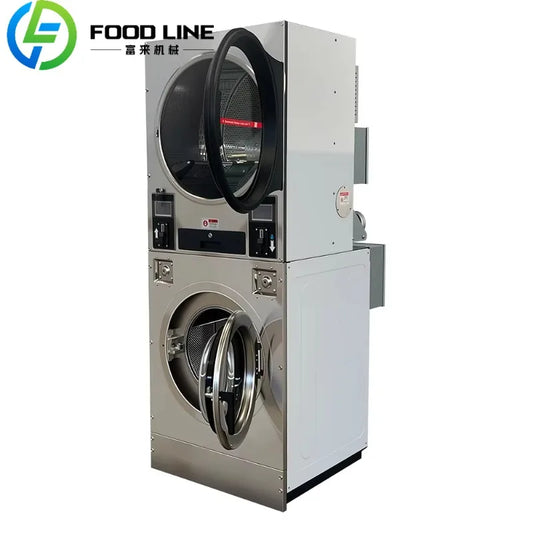 Best Quality Washing and Dryer Machine up Dryer Down Washing Coin-Operated Washing Machine  for Laundromat School