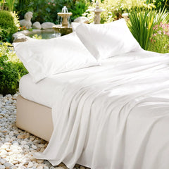 100% French Pure Linen Sheet(1 Piece), Breathable, Soft and Durable Pure Linen Sheet, Anti-Tear Linen Bed Sheets for All Seasons