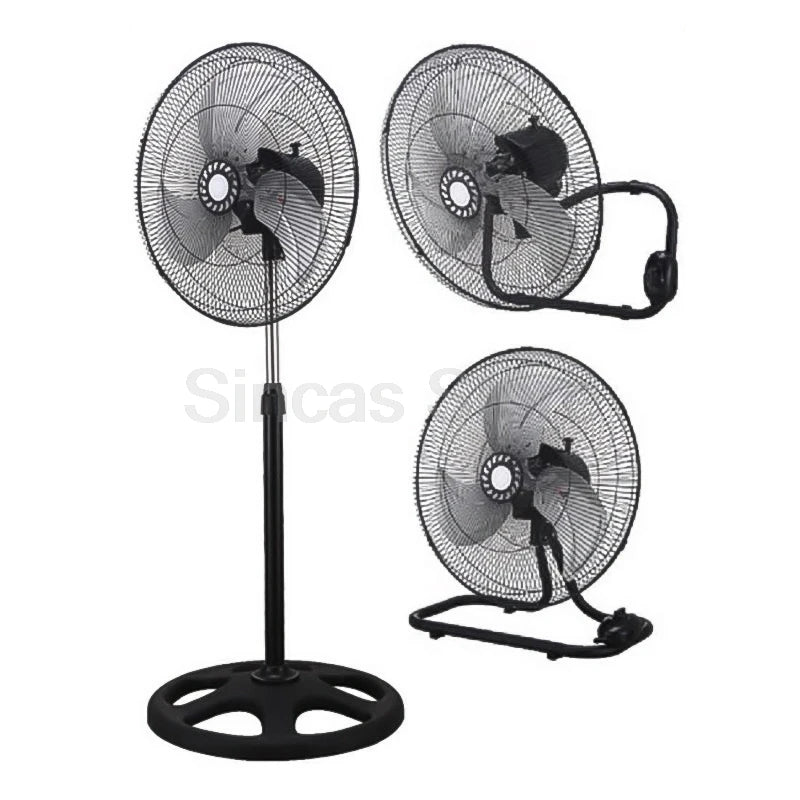 18 Inch Floor Fan Powerful Airflow Wide Angle Oscillation Quiet Industrial Electric Fan High Power For Home Office Warehouse