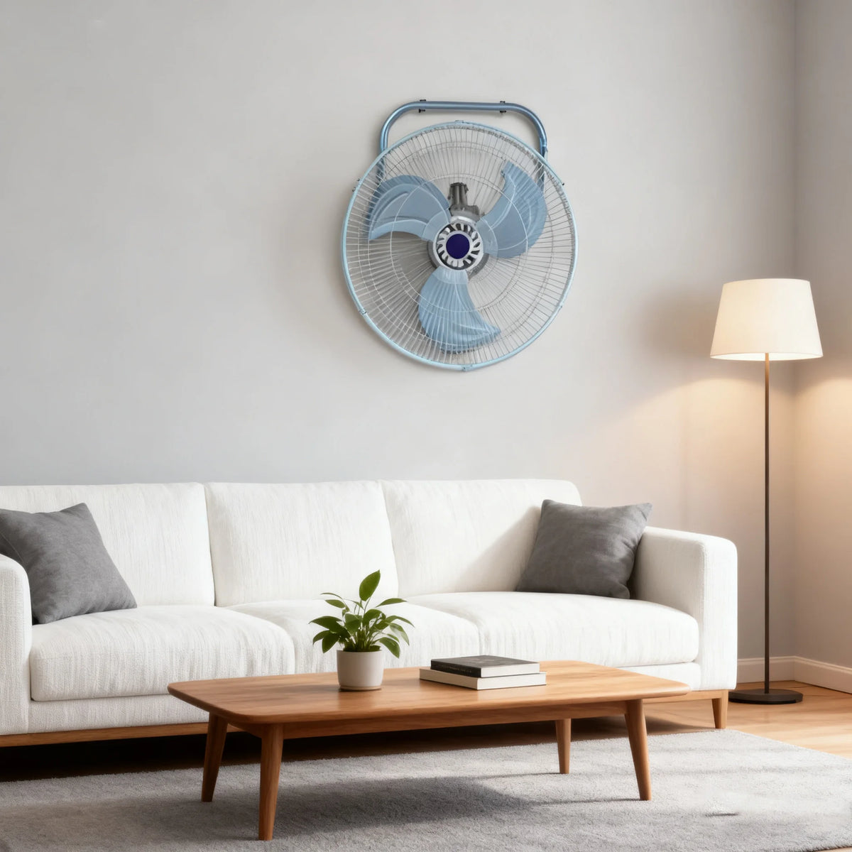 18 Inch Floor Fan Powerful Airflow Wide Angle Oscillation Quiet Industrial Electric Fan High Power For Home Office Warehouse