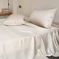 100% Silk Bed Sheet Set Luxury Mulberry