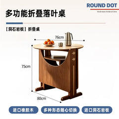 Dinette Foldable Dining Table Round Kitchen Small