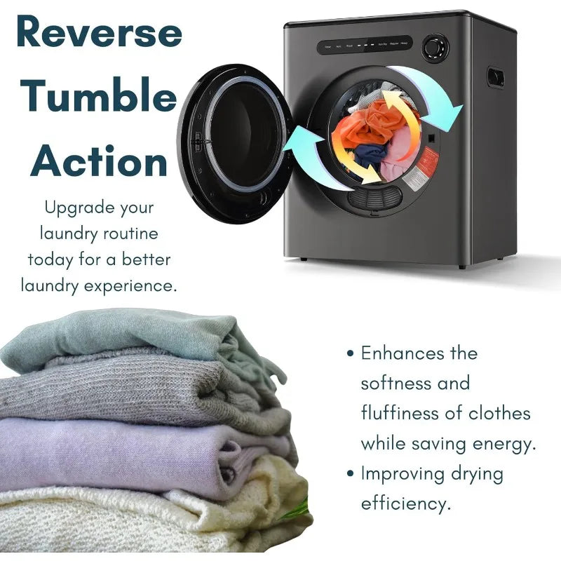 11LBS Compact Dryer with Exhaust  Electric Dryers