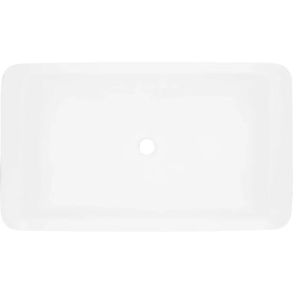 289330 Alanna 31" Resin Vessel Bathroom Sink - White